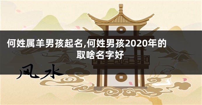 何姓属羊男孩起名,何姓男孩2020年的取啥名字好