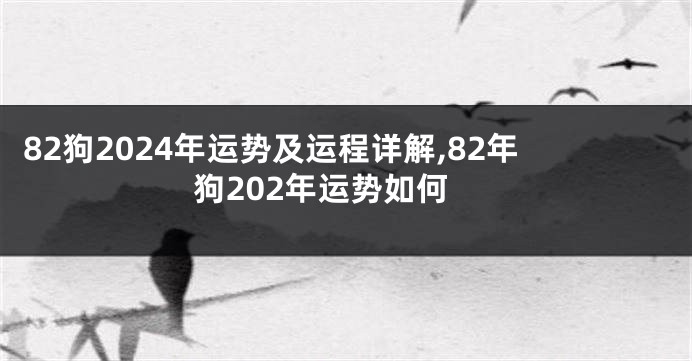 82狗2024年运势及运程详解,82年狗202年运势如何