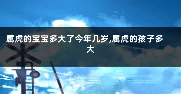 属虎的宝宝多大了今年几岁,属虎的孩子多大